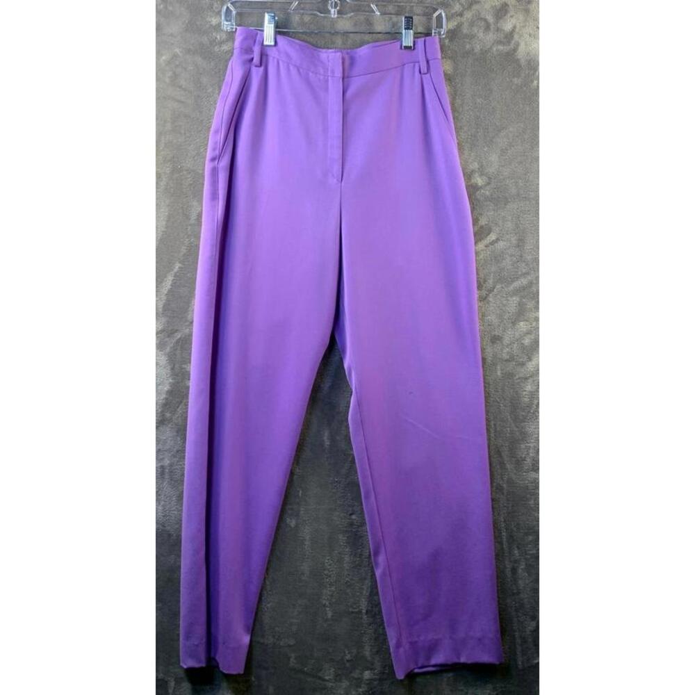 Vintage Gianni Versace Couture Wool Pant Light Purple Formal Trouser Italy (714)